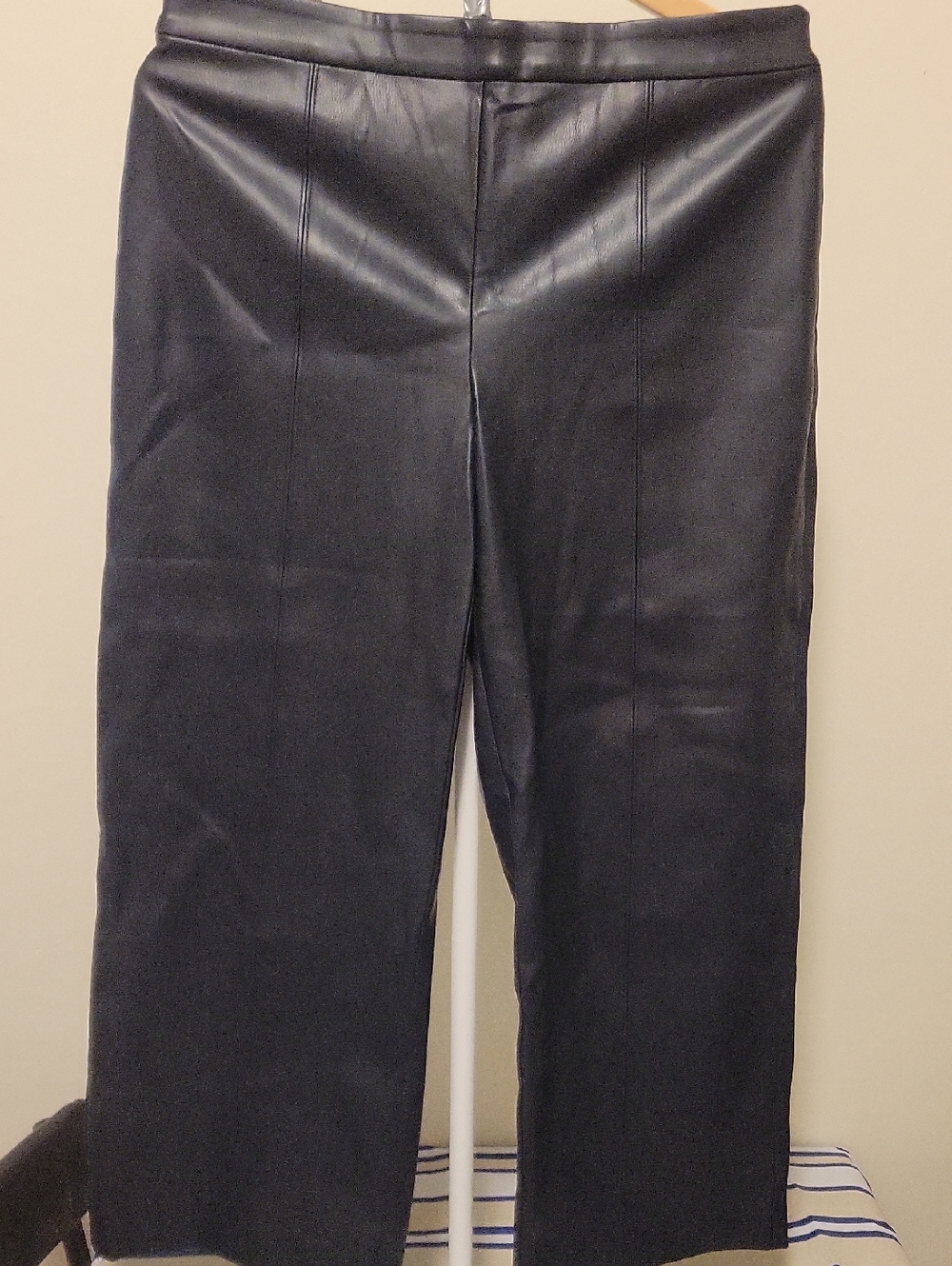 Ann Taylor Black Faux Leather Pants